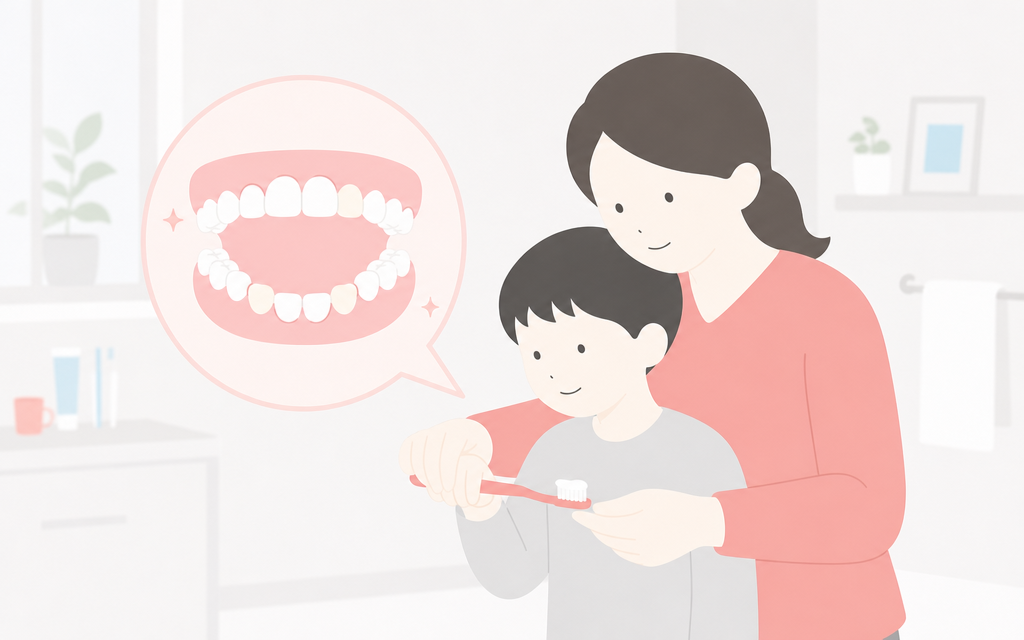 仕上げ磨き、小学校低学年で卒業していませんか?のイメージ図